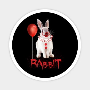 Rabbit Horror Halloween Magnet